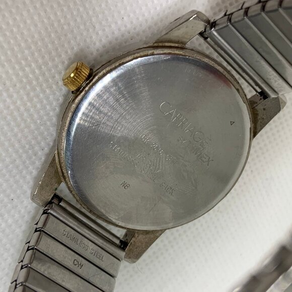 Carriage indiglo by Timex men wrist watch 36mm quartz analog size 7” running - Picture 7 of 7